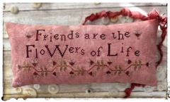 FRIENDS ARE FLOWERS CROSS STITCH PATTERN