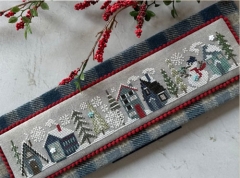 FROSTY TINY TOWN CROSS STITCH PATTERN