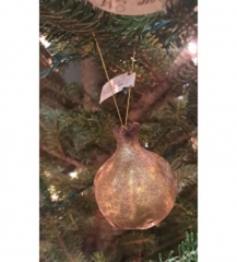 GOLD FINISH POMEGRANATE ORNAMENT