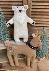 HOLIDAY FRIENDS - REINDEER & POLAR BEAR PATTERN