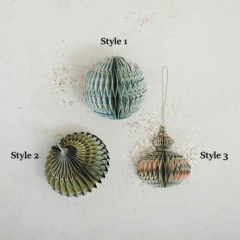 PAPER FOLDING HONEYCOMB ORNAMENT - STYLE 1 - XS4910A