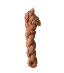 RECYCLED TORN SILK RIBBON  70 - 75 YARDS - APRICOT