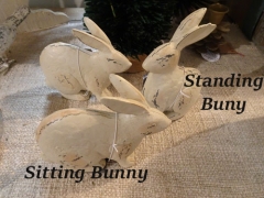 SITTING UP RUSTIC BUNNY