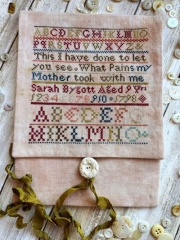 SARAH BYGOTT 1798 CROSS STITCH PATTERN