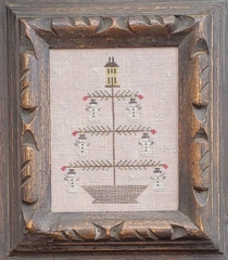 SNOWMAN FEATHER TREE CROSS STITCH KIT - 32 count (Includes Pattern)