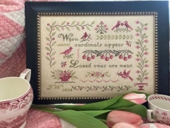 WHEN CARDINALS APPEAR CROSS STITCH PATTERN