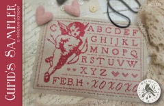 CUPID'S SAMPLER CROSS STITCH KIT - 36 COUNT (Includes Pattern)