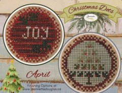 "CHRISTMAS DOTS - APRIL" Cross Stitch Pattern