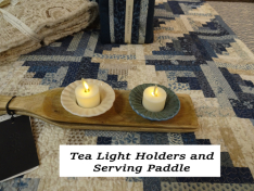 POPPY TEALIGHT HOLDER - BLUE