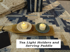 POPPY TEALIGHT HOLDER - BLUE
