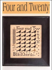 FOUR AND TWENTY Cross Stitch Pattern