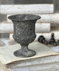 NOBLE FRENCH GRAY URN | 5.5"