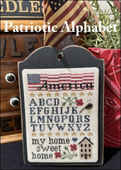 PATRIOTIC  ALPHABET Cross Stitch Pattern