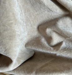 "PERFECTLY BEIGE" HAND DYED VELVET 11" X 12"