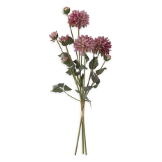 PURPLE FAUX DRIED DAHLIA BUNDLE - 19352A-PU