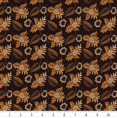 CHEDDAR & COAL III Fabric by Pam Buda R171473D-Black
