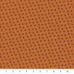 CHEDDAR & COAL III Fabric by Pam Buda R171478D-Cheddar