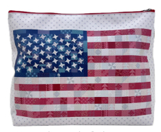 AMERICANA VINYL ZIPPER PROJECT BAG