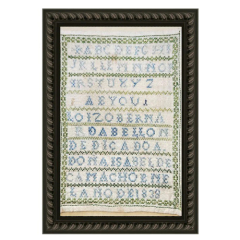 BERNARDA BELLON 1838 SPANISH SAMPLER Cross Stitch Pattern