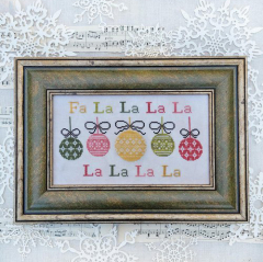 FA LA LA Cross Stitch Pattern