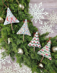 FESTIVE MINI TREES Cross Stitch Pattern