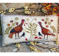 FLIRTING TURKEYS Cross Stitch Pattern
