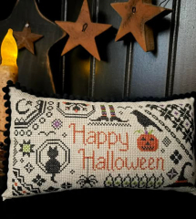 HAPPY HALLOWEEN QUAKER Cross Stitch Pattern