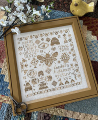 "HONEY BEE SAMPLER" Cross Stitch Pattern