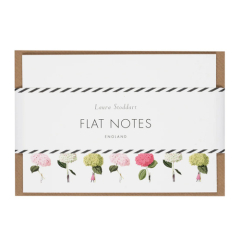 IN BLOOM - HYDRANGEAS - 12 Illustrated Flat Notes with Envelopes, 1 Design