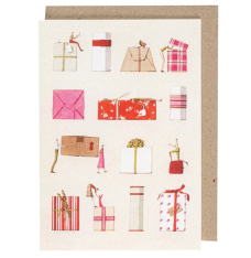 "PRESENTS" Greeting Card by Laura Stoddart