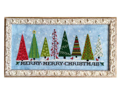 MERRY, MERRY CHRISTMAS Cross Stitch Pattern