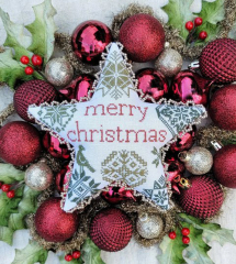 QUAKER CHRISTMAS STAR Cross Stitch Pattern