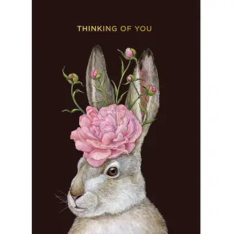 "THINKING OF YOU HARE" Greeting Card