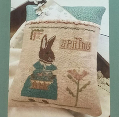 TILLY PICKS TULIPS Cross Stitch Pattern