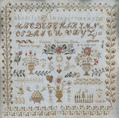 "VICTORINE CHENEVAS-PAULE 1869" Cross Stitch Pattern