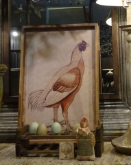MALABAR GAME FOWL PRINT - COCK