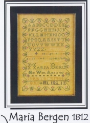 MARIA BERGEN 1812 CROSS STITCH-SALE