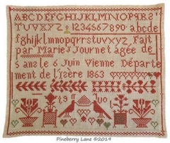 MARIE JOURNET 1863 CROSS STITCH