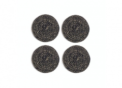 BLACK MELIA COASTERS - SET OF 4